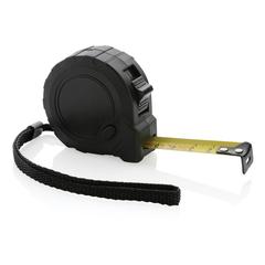 Vue Mètre 3M/16 mm en plastique recyclé RCS avec bouton d'arrêt de couleur noir| Krokrodeal