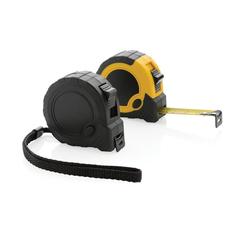 Vue Mètre 3M/16 mm en plastique recyclé RCS avec bouton d'arrêt de couleur noir| Krokrodeal