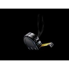 Vue Mètre 3M/16 mm en plastique recyclé RCS avec bouton d'arrêt de couleur noir| Krokrodeal