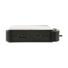 Vue Powerbank solaire 5000 mAh et 10W en plastique RCS Skywave de couleur noir| Krokrodeal