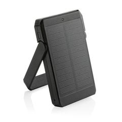 Vue Powerbank solaire 5000 mAh et 10W en plastique RCS Skywave de couleur noir| Krokrodeal