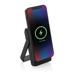 Vue Powerbank solaire 5000 mAh et 10W en plastique RCS Skywave de couleur noir| Krokrodeal