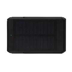 Vue Powerbank solaire 5000 mAh et 10W en plastique RCS Skywave de couleur noir| Krokrodeal