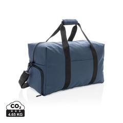 Vue Sac week-end au PU doux de couleur bleu| Krokrodeal