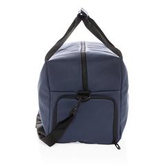 Vue Sac week-end au PU doux de couleur bleu| Krokrodeal