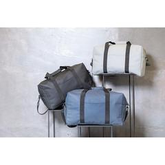 Vue Sac week-end au PU doux de couleur bleu| Krokrodeal