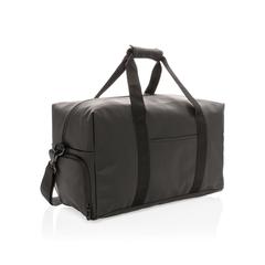 Vue Sac week-end au PU doux de couleur noir| Krokrodeal