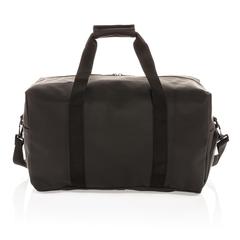 Vue Sac week-end au PU doux de couleur noir| Krokrodeal