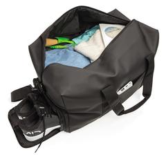 Vue Sac week-end au PU doux de couleur noir| Krokrodeal