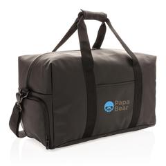 Vue Sac week-end au PU doux de couleur noir| Krokrodeal