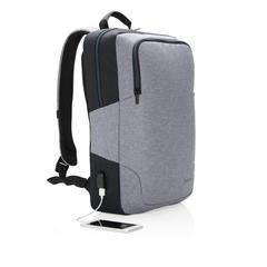 Vue Sac à dos pour ordinateur portable 15” Arata de couleur gris| Krokrodeal