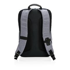 Vue Sac à dos pour ordinateur portable 15” Arata de couleur gris| Krokrodeal