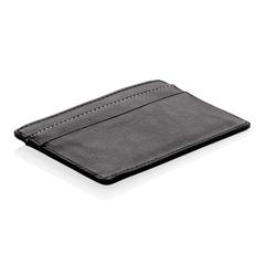 Vue Porte-cartes anti RFID de couleur noir| Krokrodeal