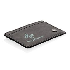Vue Porte-cartes anti RFID de couleur noir| Krokrodeal