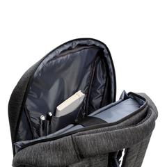 Vue Sac à dos ordinateur 900D de couleur noir| Krokrodeal