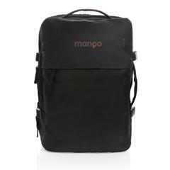 Vue Sac à dos weekend extensible Swiss Peak en rPET AWARE™ de couleur noir| Krokrodeal