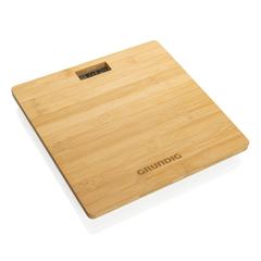 Vue Pèse-personne numérique en bambou Grundig de couleur marron| Krokrodeal