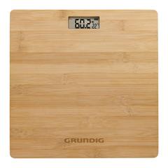 Vue Pèse-personne numérique en bambou Grundig de couleur marron| Krokrodeal