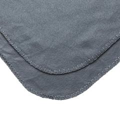 Vue Couverture/Plaid polaire dans une pochette de couleur gris| Krokrodeal