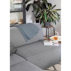 Vue Couverture/Plaid polaire dans une pochette de couleur gris| Krokrodeal