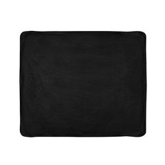 Vue Couverture/Plaid polaire dans une pochette de couleur noir| Krokrodeal