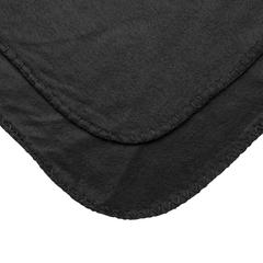 Vue Couverture/Plaid polaire dans une pochette de couleur noir| Krokrodeal