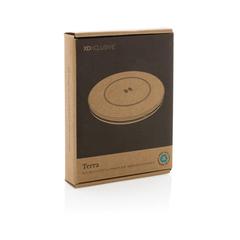 Vue Chargeur sans fil 10W en aluminium recyclé RCS Terra de couleur gris| Krokrodeal