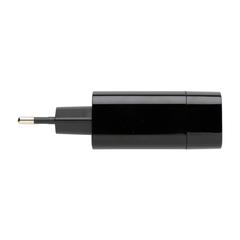 Vue Chargeur Mural Philips, USB 30W Ultra Rapide de couleur noir| Krokrodeal