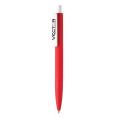 Vue Stylo X3 finition gomme de couleur rouge| Krokrodeal