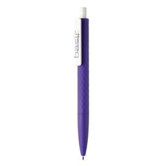 Vue Stylo X3 finition gomme de couleur violet| Krokrodeal