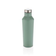 Vue Bouteille isotherme en acier inoxydable au design moderne de couleur vert| Krokrodeal
