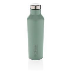 Vue Bouteille isotherme en acier inoxydable au design moderne de couleur vert| Krokrodeal