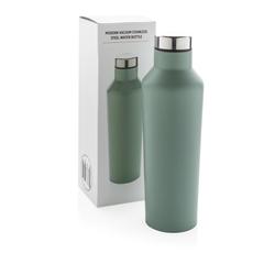 Vue Bouteille isotherme en acier inoxydable au design moderne de couleur vert| Krokrodeal