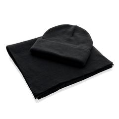 Vue Écharpe 180x30cm Elles AWARE™ Polylana® de couleur noir| Krokrodeal