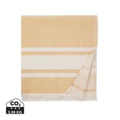 Vue VINGA Serviette éponge pour hammam Tolo de couleur jaune| Krokrodeal