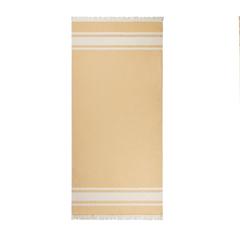 Vue VINGA Serviette éponge pour hammam Tolo de couleur jaune| Krokrodeal