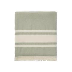 Vue VINGA Serviette éponge pour hammam Tolo de couleur vert| Krokrodeal