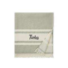 Vue VINGA Serviette éponge pour hammam Tolo de couleur vert| Krokrodeal