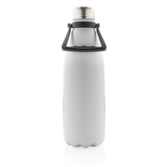 Vue Bouteille isotherme 1.5L en acier inoxydable recyclée RCS de couleur blanc| Krokrodeal