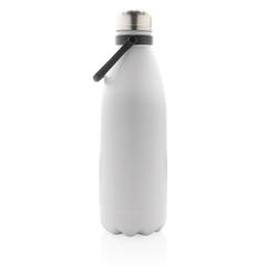 Vue Bouteille isotherme 1.5L en acier inoxydable recyclée RCS de couleur blanc| Krokrodeal