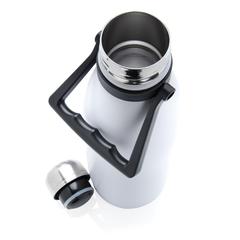 Vue Bouteille isotherme 1.5L en acier inoxydable recyclée RCS de couleur blanc| Krokrodeal