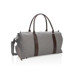 Vue Sac weekend avec port USB A de couleur gris| Krokrodeal