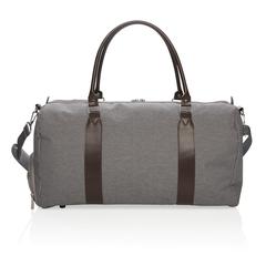 Vue Sac weekend avec port USB A de couleur gris| Krokrodeal