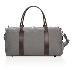 Vue Sac weekend avec port USB A de couleur gris| Krokrodeal