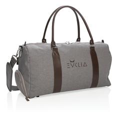 Vue Sac weekend avec port USB A de couleur gris| Krokrodeal