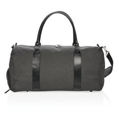 Vue Sac weekend avec port USB A de couleur noir| Krokrodeal