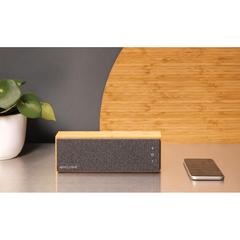 Vue Enceinte en bambou 10W Wynn de couleur marron| Krokrodeal