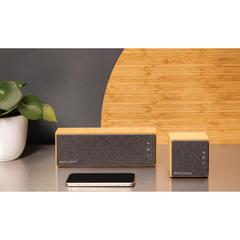 Vue Enceinte en bambou 10W Wynn de couleur marron| Krokrodeal