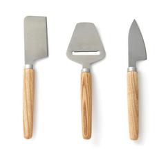 Vue VINGA Ensemble de couteaux à fromage Retro de couleur marron| Krokrodeal