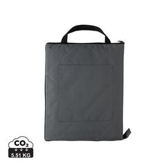 Vue Couverture pique-nique pliable en rPET Impact Aware™ de couleur gris| Krokrodeal